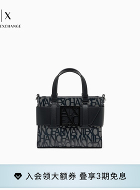 【礼物】ARMANI EXCHANGE/阿玛尼春夏女老花单肩手提斜挎托特包