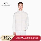 ARMANI 男90白鸭绒立领绗缝羽绒马甲外套 新款 EXCHANGE 阿玛尼冬季