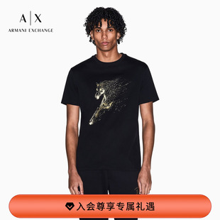 新年礼物 新款 ARMANI 阿玛尼春季 马年限定男纯棉T恤 EXCHANGE
