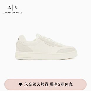 EXCHANGE 运动鞋 阿玛尼春夏新款 低帮拼接压花休闲板鞋 男士 ARMANI