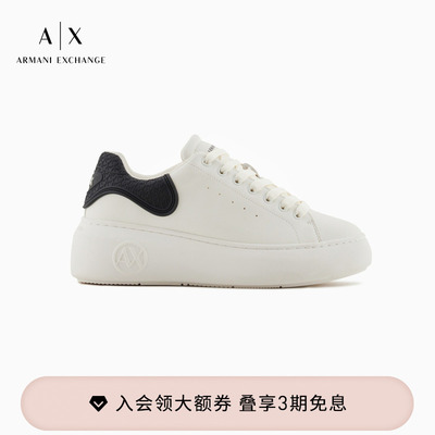 AX/阿玛尼女士厚底板鞋运动鞋