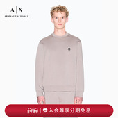 EXCHANGE 阿玛尼26春季 新款 ARMANI 男士 圆领刺绣休闲套头重磅卫衣