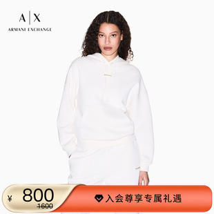 新款 阿玛尼冬季 女重磅连帽套头宽松运动上衣卫衣 EXCHANGE ARMANI