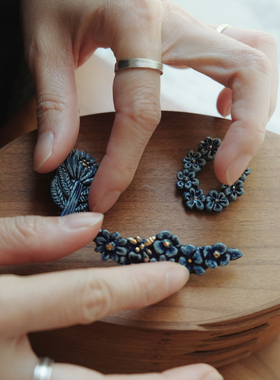 灯々舍Masami Mochizuki 陶瓷胸针