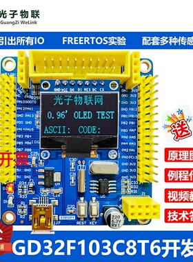 全新GD32F103C8T6开发板  含例程 含教学视频 GD32学习板核心板