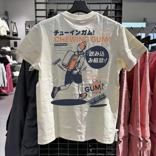 奥特莱斯~品牌折扣捡漏美式男士夏季短袖T恤潮流时尚百搭印花半袖