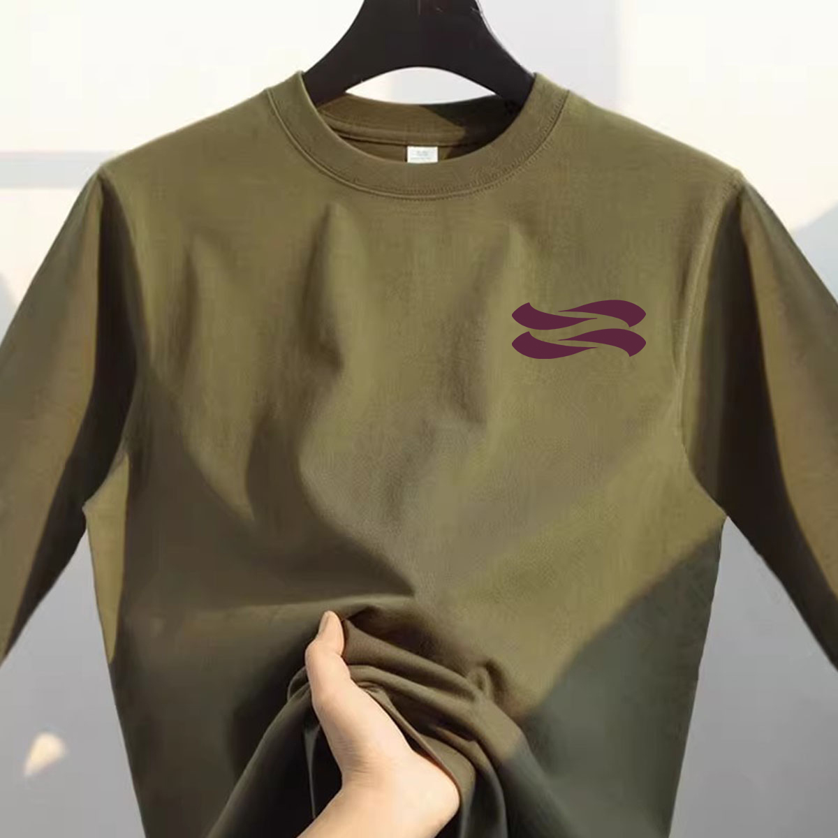 奥特莱斯~品牌外贸专柜捡漏百搭纯棉新款秋冬男女休闲长袖T恤打底