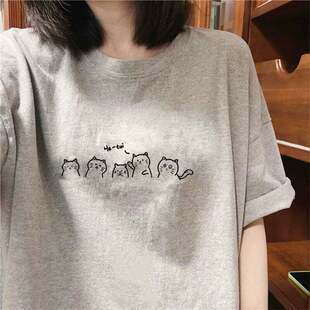 品牌折扣捡漏ins潮流新款 百搭短袖 韩版 男女夏季 t恤 时尚 奥特莱斯