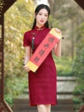 Kai Kai Victory Cheongsam, лето 2025, новый красный вступительный экзамен в колледж, вступительный экзамен в старшую школу, улучшенное повседневное носимое устройство для маленьких мам