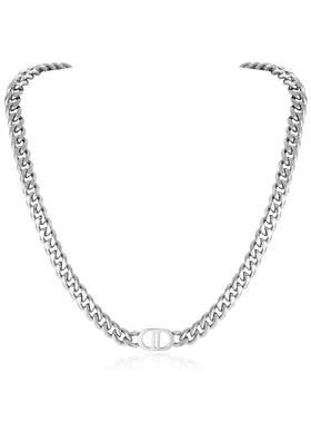 【王嘉尔同款】古巴项链男女款配饰锁骨链钛钢毛衣链素链生日礼物