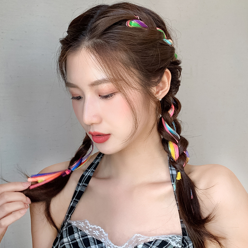 七彩绳编辫子神器儿童编发彩带马尾辫发饰脏辫麻花头饰女自己盘发