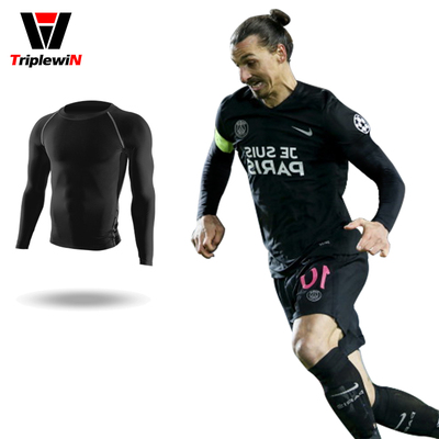 打底长袖秋冬铲球速干保暖紧身衣