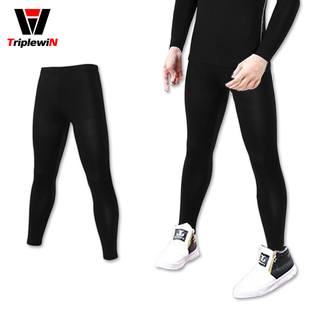 儿童打底防晒运动裤 弹力压缩训练裤足球篮球健身紧身速干薄款