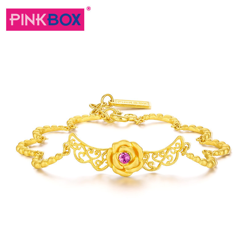 pinkbox蕾丝品牌精选黄金手链