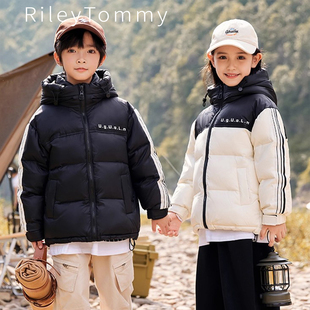 英国Riley Tommy儿童羽绒服短款男女童装面包服加厚保暖洋气外套
