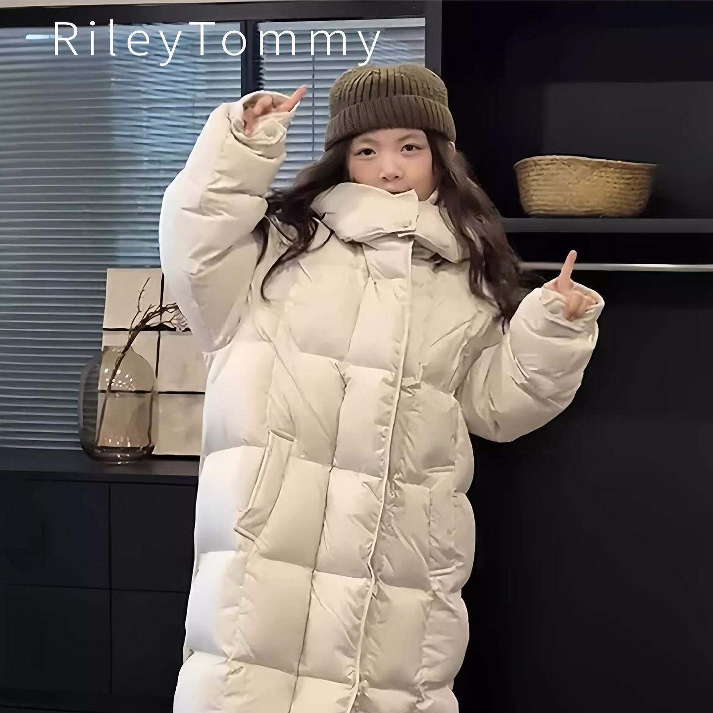 英国RileyTommy儿童连帽羽绒服