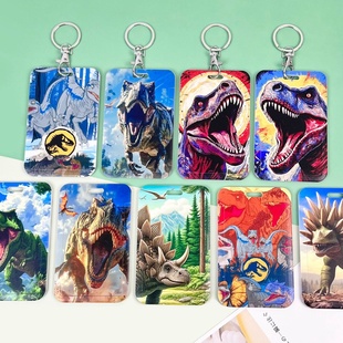 ABS潮流恐龙卡套滑盖学生校园卡饭卡包公交地铁卡保护套男生卡通