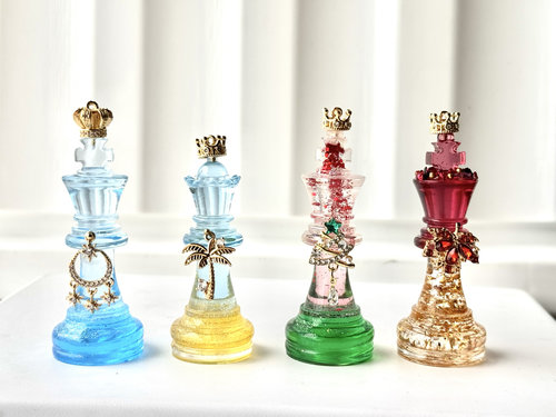 国际象棋单颗棋子手工diy定制礼物摆件水晶滴胶成品伴手礼可定制