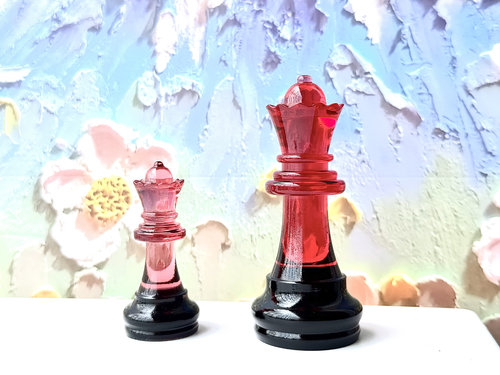 国际象棋棋子手工diy定制礼物摆件水晶滴胶材成品伴手礼支持定制