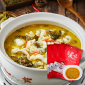 美食作家王刚酸菜鱼调味料家用商用方便调料金汤底料150g免洗酸菜