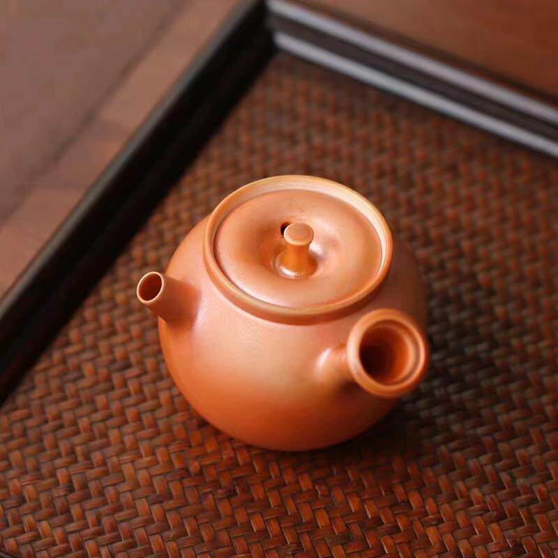 它山窑柴烧景德镇陶瓷窑变精美手工茶壶侧把壶收藏送礼精品茶具