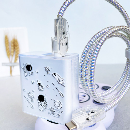 适用一加ACE2Pro真我GTneo3数据线保护套GTneo5 150w充电器缠绕线