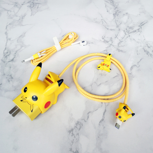 X30 V40充电器保护套缠绕线66W 9荣耀70 皮卡丘适用华为nova10