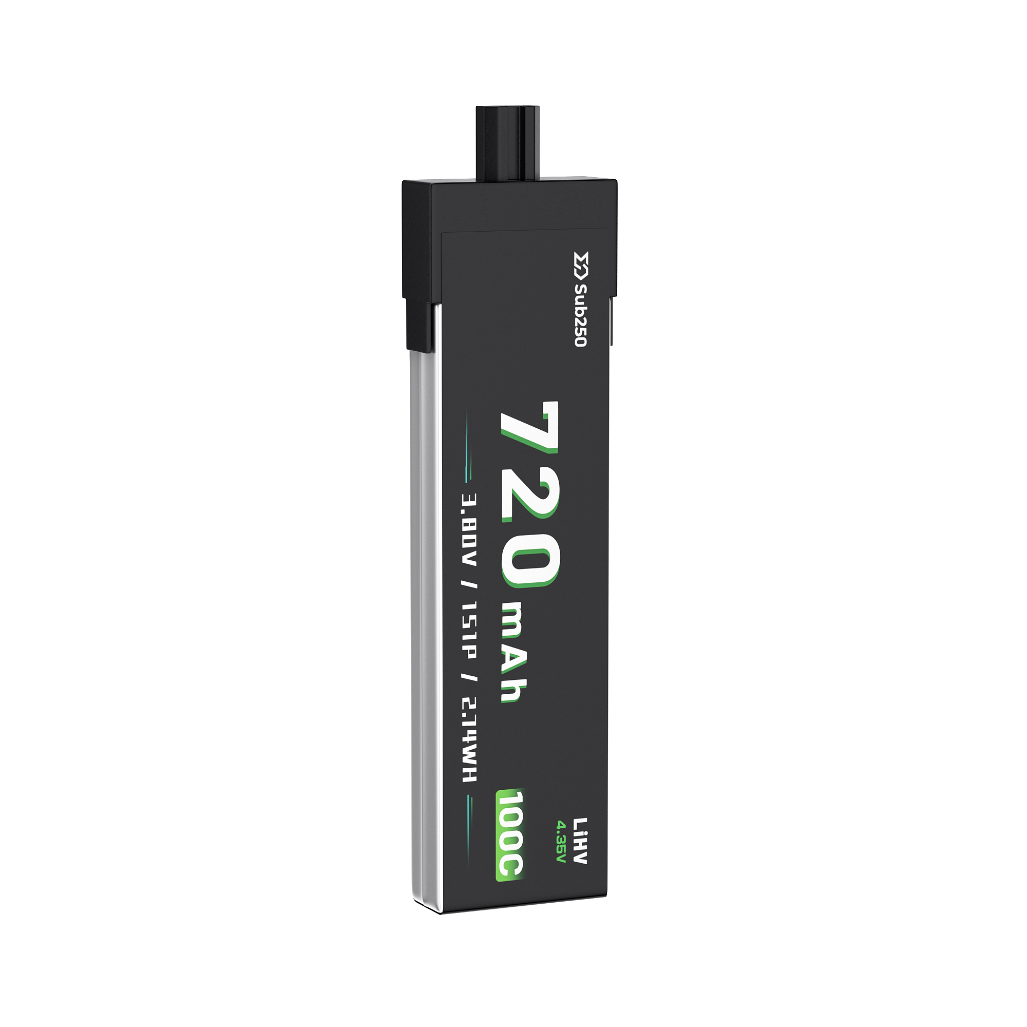 鲨伯Sub250 1S 720mAh 90C GNB27 高压锂电池 重量轻 容量大 FPV