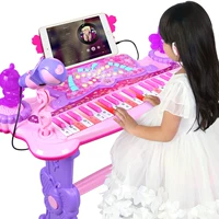 Đồ chơi đàn piano điện tử đa chức năng cho trẻ em 1-3-6 tuổi cho bé gái mới bắt đầu có thể chơi sạc. - Đồ chơi âm nhạc / nhạc cụ Chirldren đồ chơi âm nhạc cho trẻ mầm non