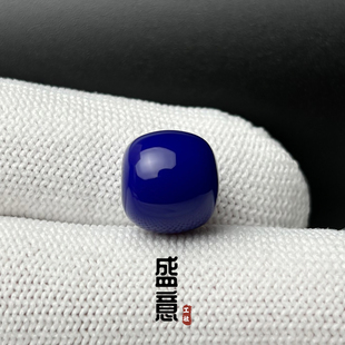 雪巴琉璃珠老型桶珠宝蓝青金色腰珠顶珠单珠星月菩提绿松石配珠