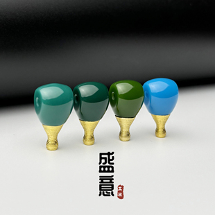 精工雕刻高瓷玉化雪巴琉璃分体三通金刚菩提手串手持108颗配饰