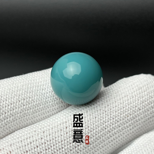 雪巴琉璃高瓷蓝绿色圆珠顶珠腰珠星月金刚猴头绿松南红蜜蜡配珠