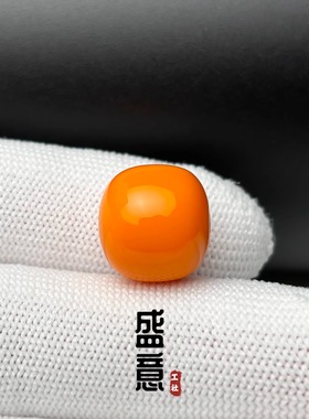 雪巴琉璃珠老型桶珠黄色腰珠顶珠单珠星月菩提配饰绿松石散珠配珠