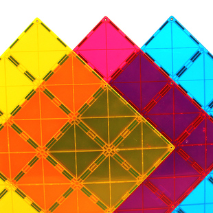 彩窗磁力片超大片积木吸铁石玩具儿童益智磁性磁铁男女孩礼物