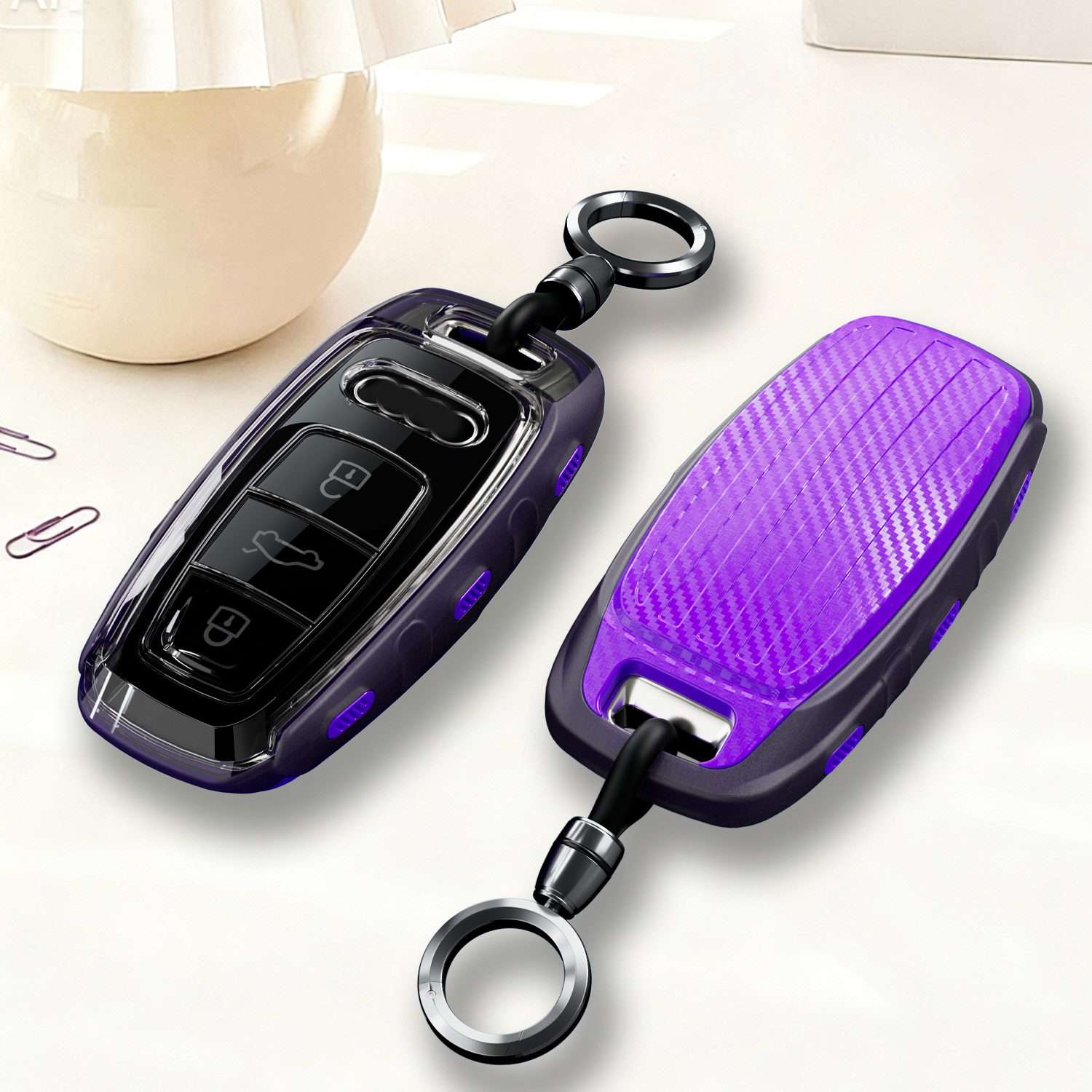 奥迪钥匙套/A8钥匙套扣/全包防摔