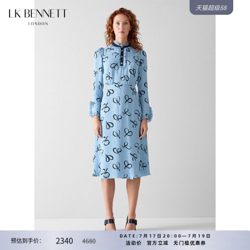 LK浪漫少女收腰连衣裙100%粘纤