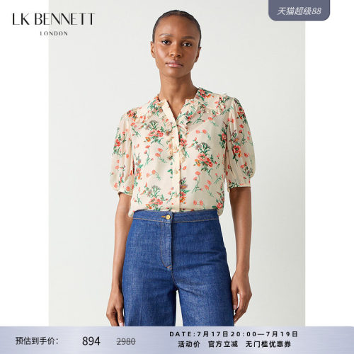 lkbennett短袖衬衫粘纤