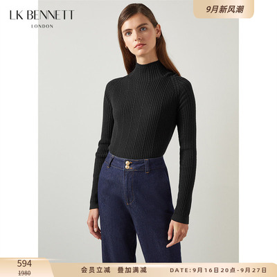 针织衫lkbennett套头半高领