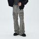 设计宽松直筒休闲长裤 潮牌男多口袋工装 重工炮弹牛仔裤 CATSSTAC