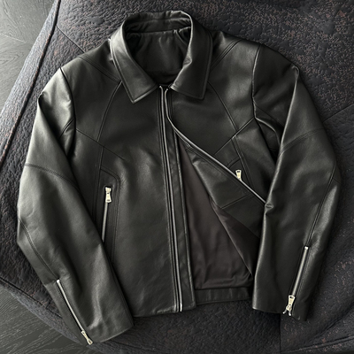 CATSSTAC 【马年限定】影刃头层牛皮翻领夹克