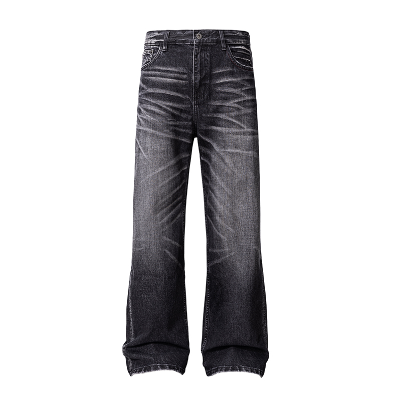 CATSSTAC 暗夜康龙水洗牛仔裤 宽松直筒 休闲松弛感穿搭