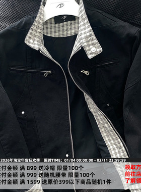 CATSSTAC 重工哈灵顿夹克二代cleanfit重磅帆布休闲立领外套男