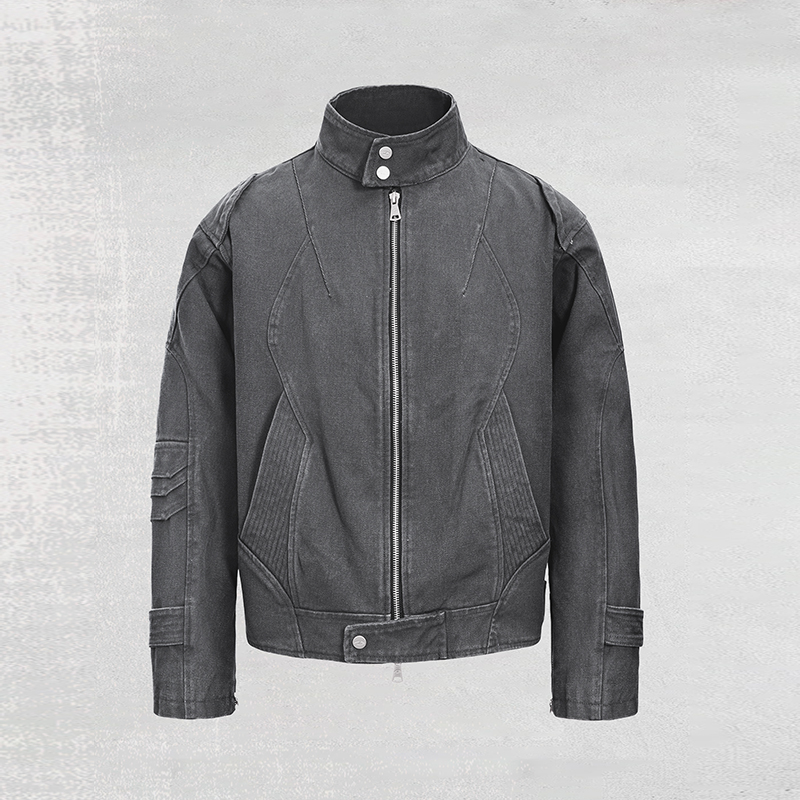 CATSSTAC 逆鳞重工帆布夹克男cleanfit小众设计通勤户外休闲外套