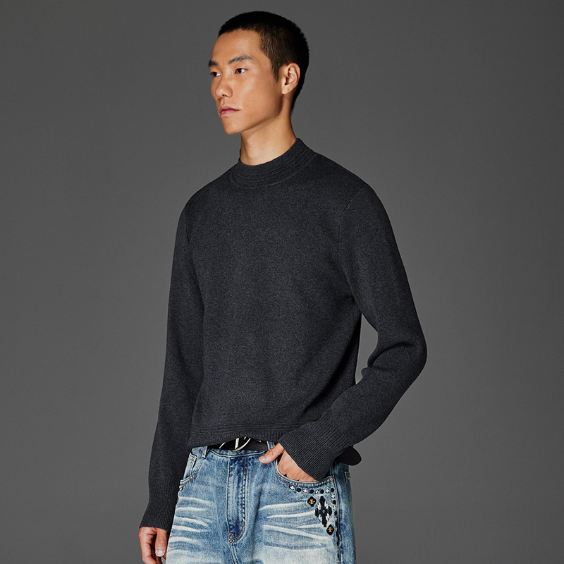 CATSSTAC 御霜半高领羊毛衫 基础百搭 简约雅致 柔软亲肤