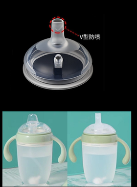 适配爱咔威大口径奶瓶奶嘴换吸嘴吸管杯配件IKV婴儿宝宝学饮水杯