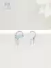 Flower bud ear needle women's summer simple sterling silver S925 niche design sense 2021 new trend earrings flower earrings