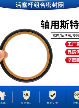 轴用往复活塞杆密封STd斯特封组合圈耐高温磨油环//四氟铜粉材质