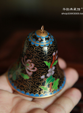 【精品】库存老货80年代老工美出口 正宗景泰蓝铃铛 挂件
