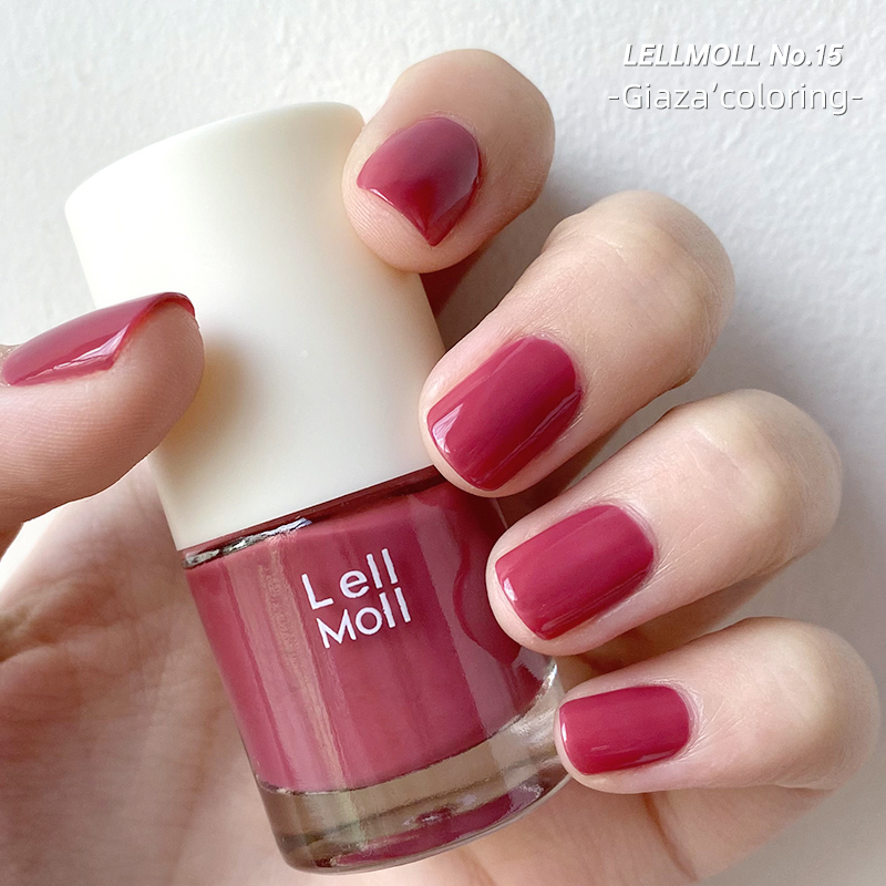 Lellmoll艻茉玫粉色指甲油春夏色