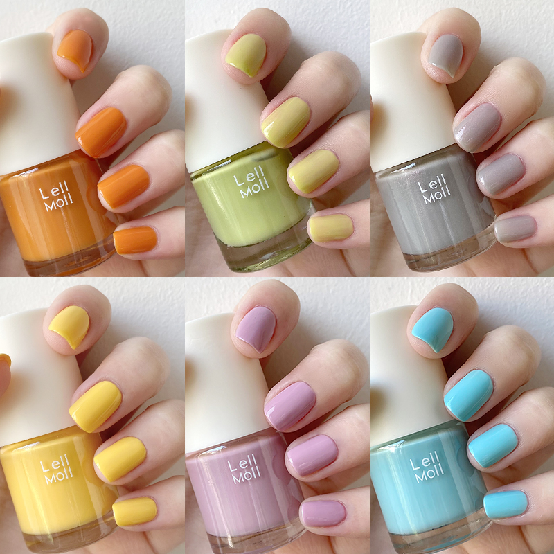 lelmol指甲油免烤快干持久健康